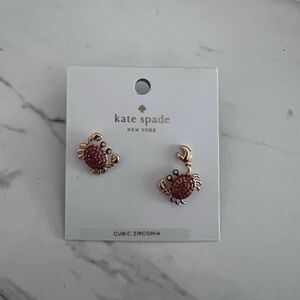 NWT Kate spade crab earrings